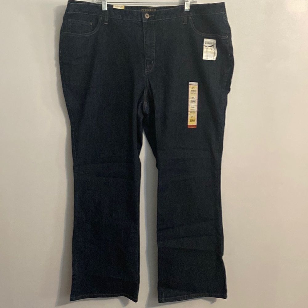 St. John's Bay Secretly Slender 5 pocket boot cut jeans, size 24W